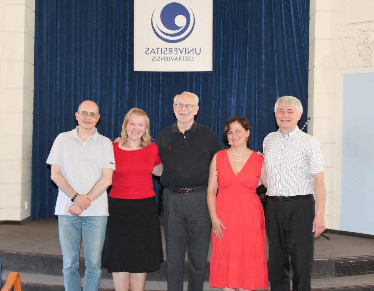 From left: Dusan Foltyn, Radana Foltynova, Dan Stolper, Marlen Vavrikova, and Sandro Caldini